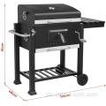 Großer tragbarer Trolley Barrel Charcoal BBQ Grill